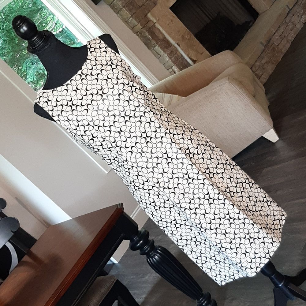 Heart and Soul Cream Dress with Black Design